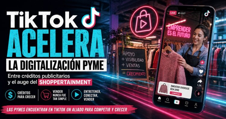 TikTok acelera la digitalización PyME: entre créditos publicitarios y el auge del "Shoppertainment"